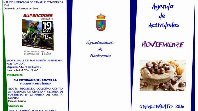 Agenda de Actividades de Noviembre 2016 Barlovento