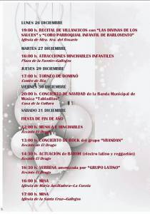 Programa de actos Navidad 2016-2017