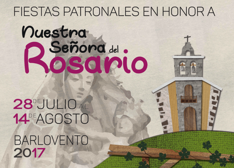 Barlovento celebra sus fiestas patronales en honor a Ntra. Sra. del Rosario 2017, entre el 28 de julio y el 14 de agosto.