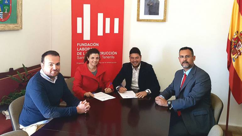 El Ayuntamiento de Barlovento y la Fundación Laboral de la Construcción firman un convenio para la formación en este sector
