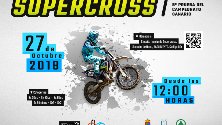Prueba de Supercross  del Campeonato de Canarias este sábado 27 en Barlovento