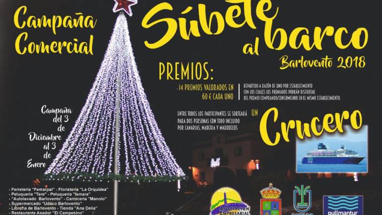 Bajo el título “Súbete al Barco” arranca la campaña comercial de Navidad en Barlovento