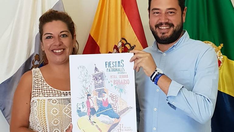 Cartel ganador Fiestas Patronales en honor a Nuestra Señora del Rosario 2019