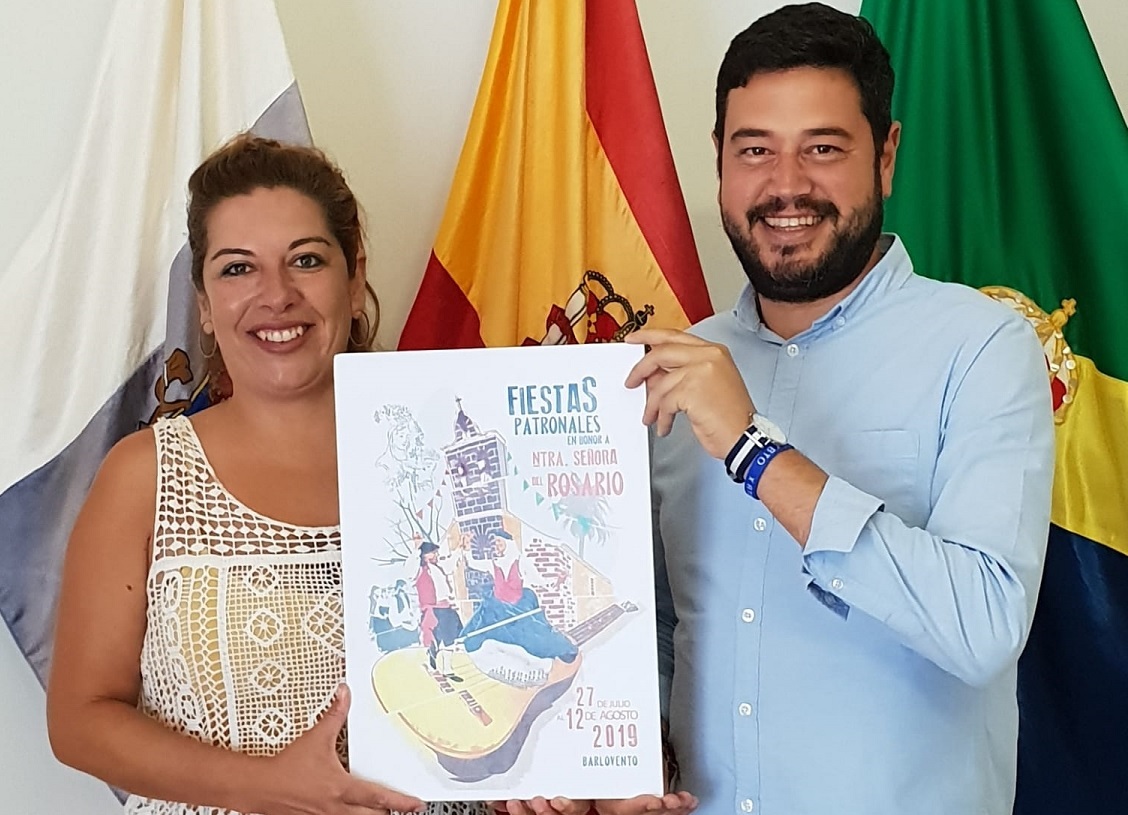 Cartel ganador Fiestas Patronales en honor a Nuestra Señora del Rosario 2019