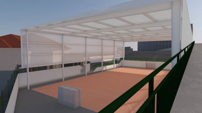 El Ayuntamiento aprueba proyecto del techado de la cancha del CEO Barlovento y prepara el documento para su licitación.