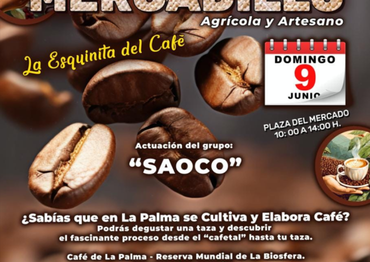 El café protagonizará el próximo Mercadillo Agrícola y Artesano de Barlovento