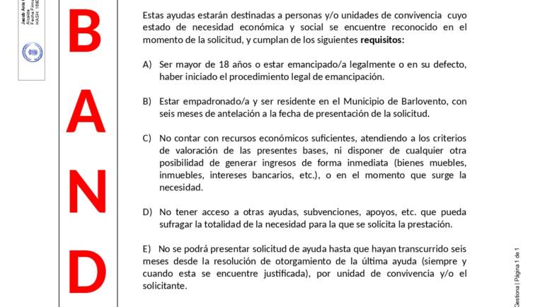 CONVOCATORIA DE AYUDAS DE EMERGENCIA SOCIAL 2025