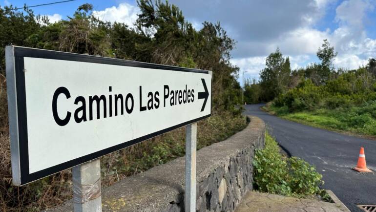 El Ayuntamiento de Barlovento lleva a cabo la repavimentación del Camino Las Paredes 