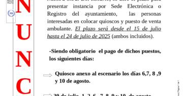 AYUNTAMIENTO DE BARLOVENTO INFORMA: