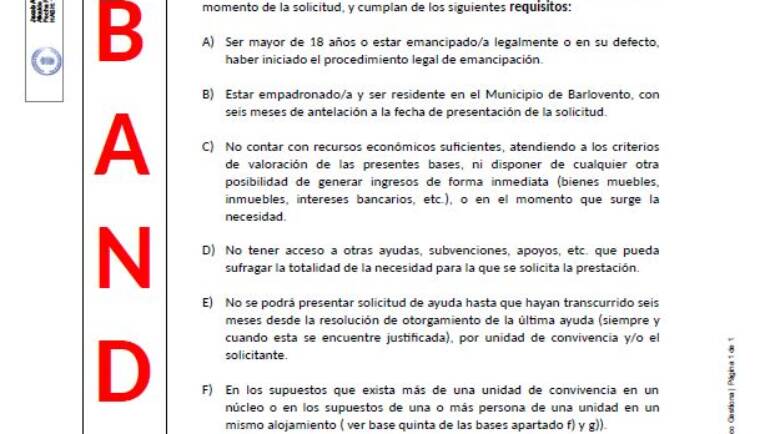 CONVOCATORIA DE AYUDAS ECONOMICAS DE EMERGENCIA SOCIAL 2026