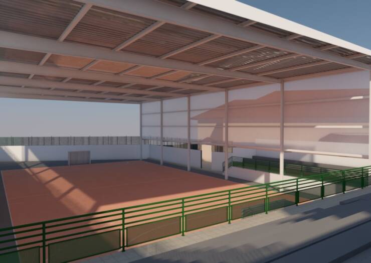 El Ayuntamiento de Barlovento saca a licitar el techado de la cancha del CEO de Barlovento.